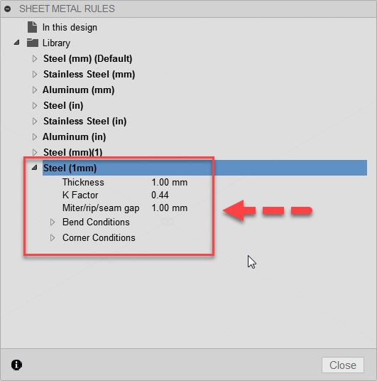 Fusion 360 ตั้งค่างานแผ่นพับ