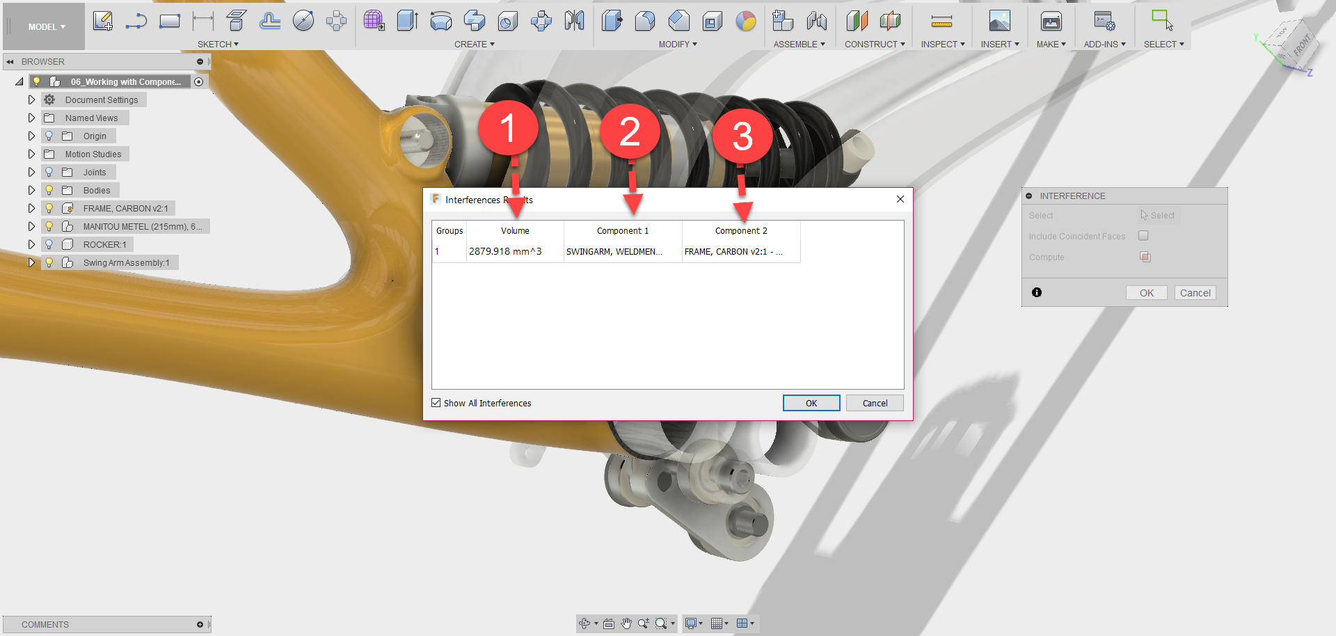Fusion 360 Tip & Trick 55 ตรวจสอบการชนกัน