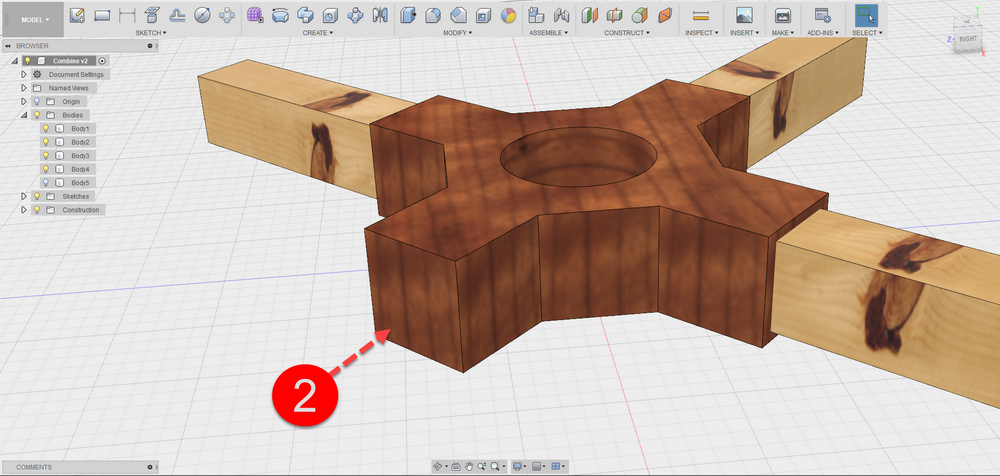 Fusion 360 Tip & Trick : Combine body