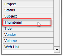 inventor Thumbnail part list