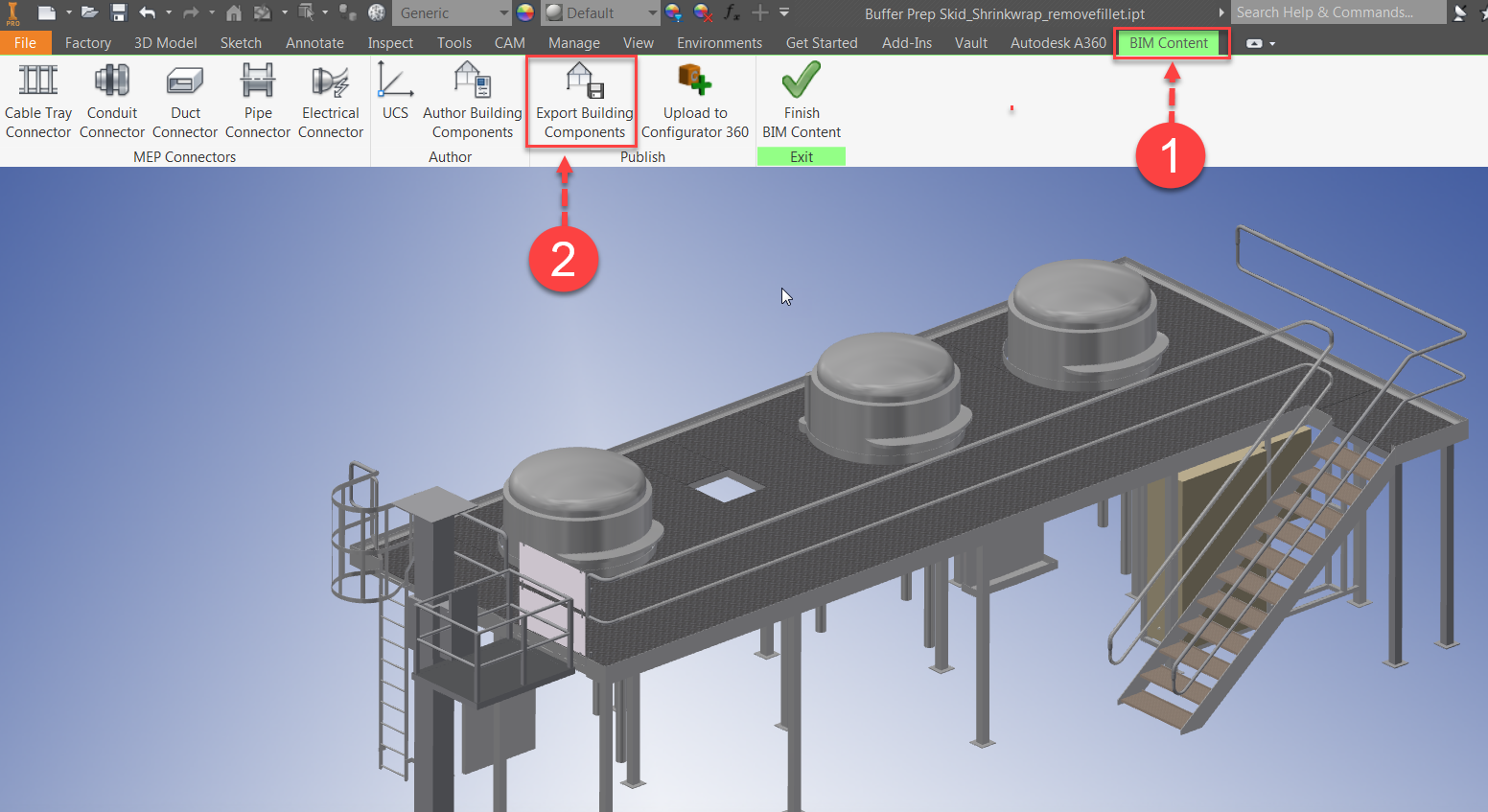 Inventor : Export to Revit
