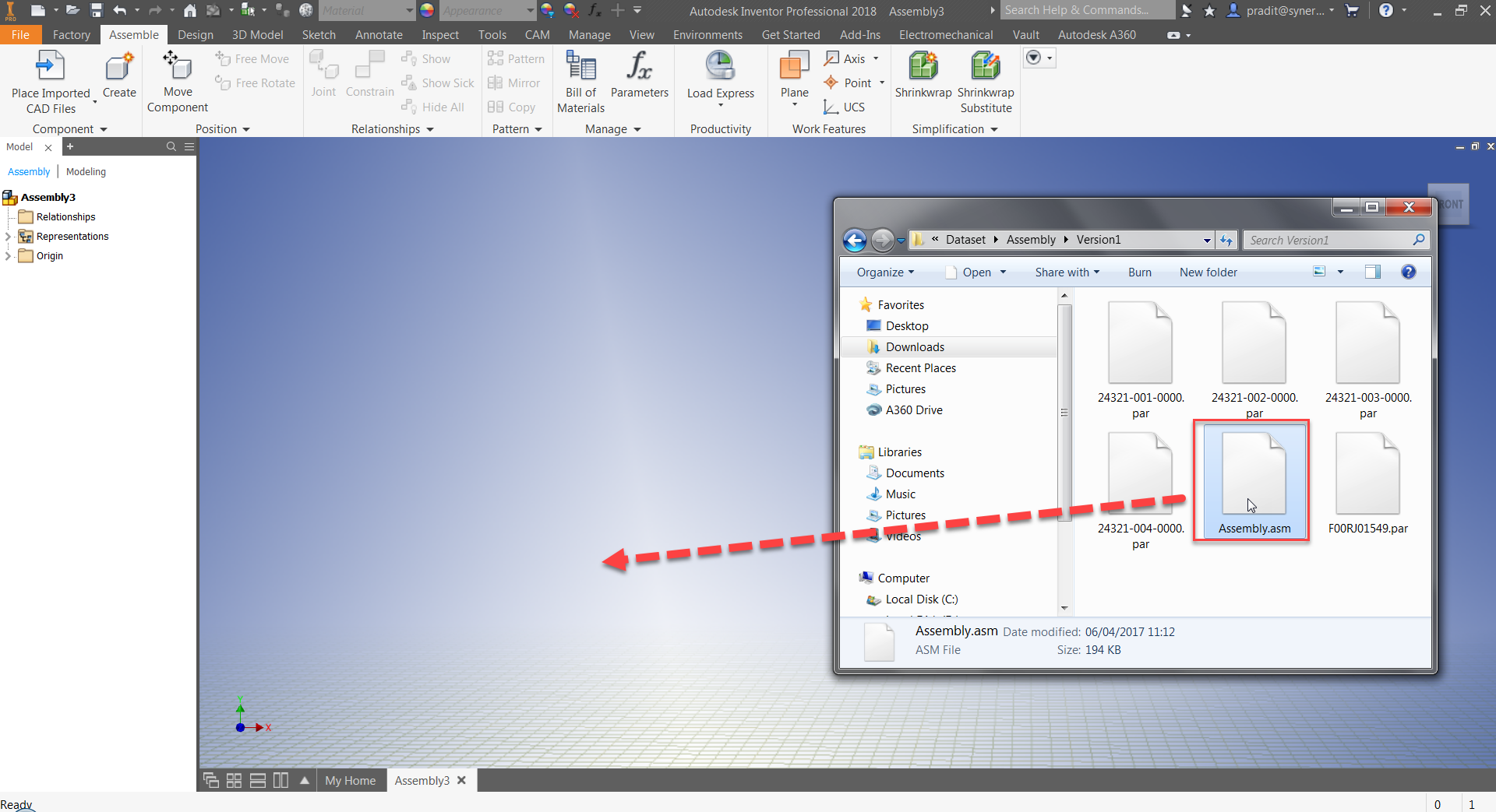 Inventor Tip & Trick 75 เปิดไฟล์ Solid Edge