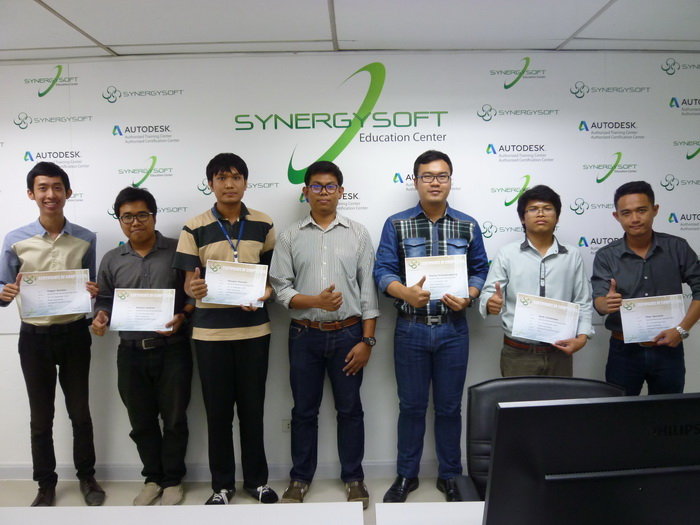 ภาพผู้เข้าอบรม AutoCAD Mechanical 2016 Essentials course (ACM-01) กันยายน