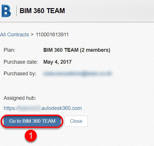 Hub in BIM 360 Team