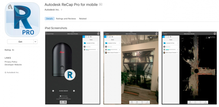 Reality Capture : ReCap Pro for Mobile App 2