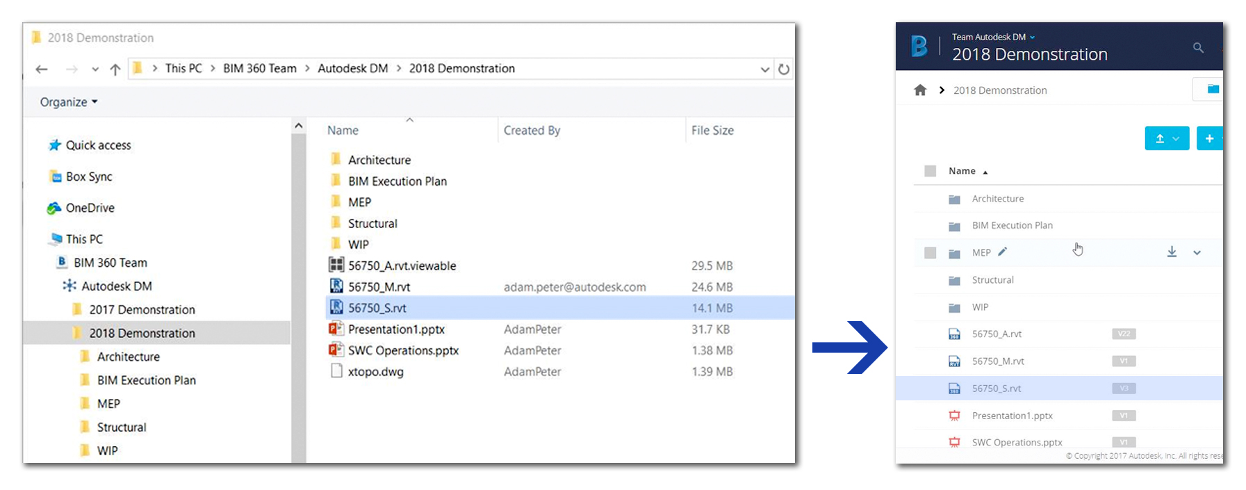 desktop connector mirror file folder structure 1