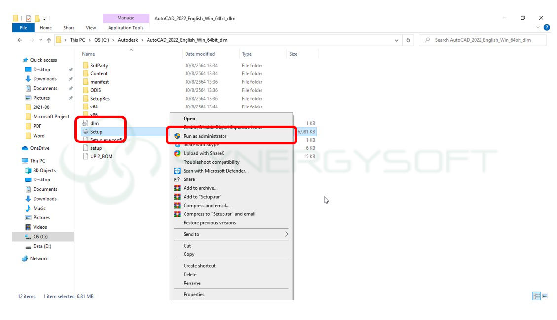 insall AutoCAD2022 02
