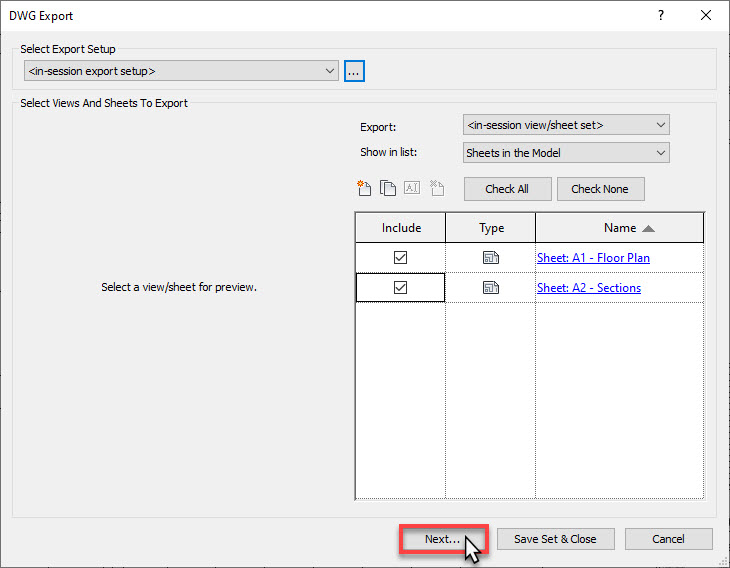Revit Lineweights into AutoCAD 02