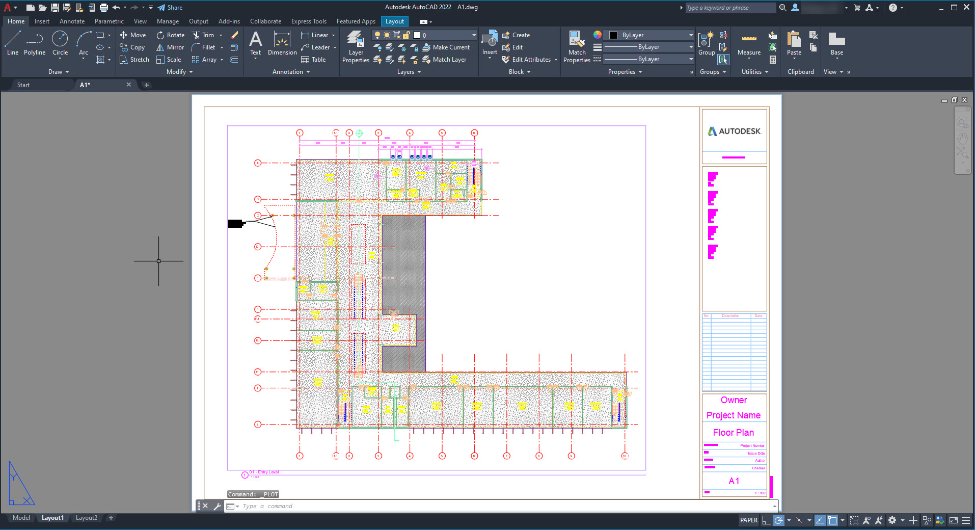 Revit Lineweights into AutoCAD 05