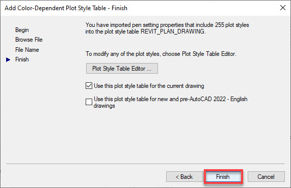 Revit Lineweights into AutoCAD 07 04