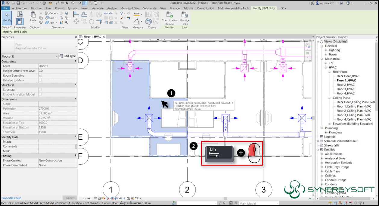 Select Elements behind other elements in Revit