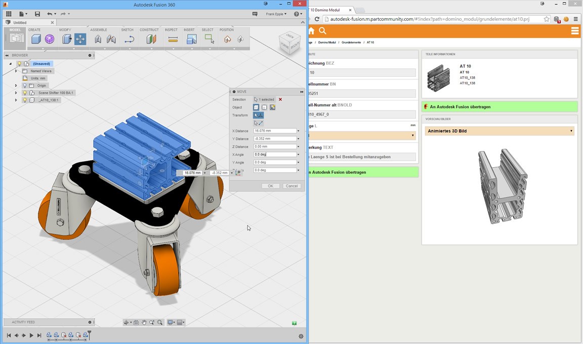 synergysoft autodesk fusion360 cloud base model