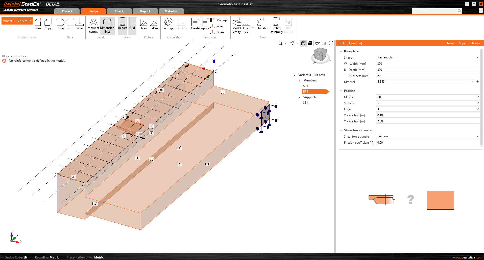 จัดการการออกแบบการยึด 3 มิติและการถ่ายแรงเฉือน 
