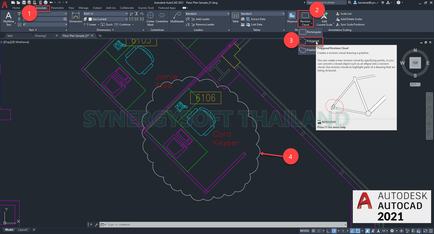 Synergysoft AutoCAD 2021 Revision Cloud Enhancements