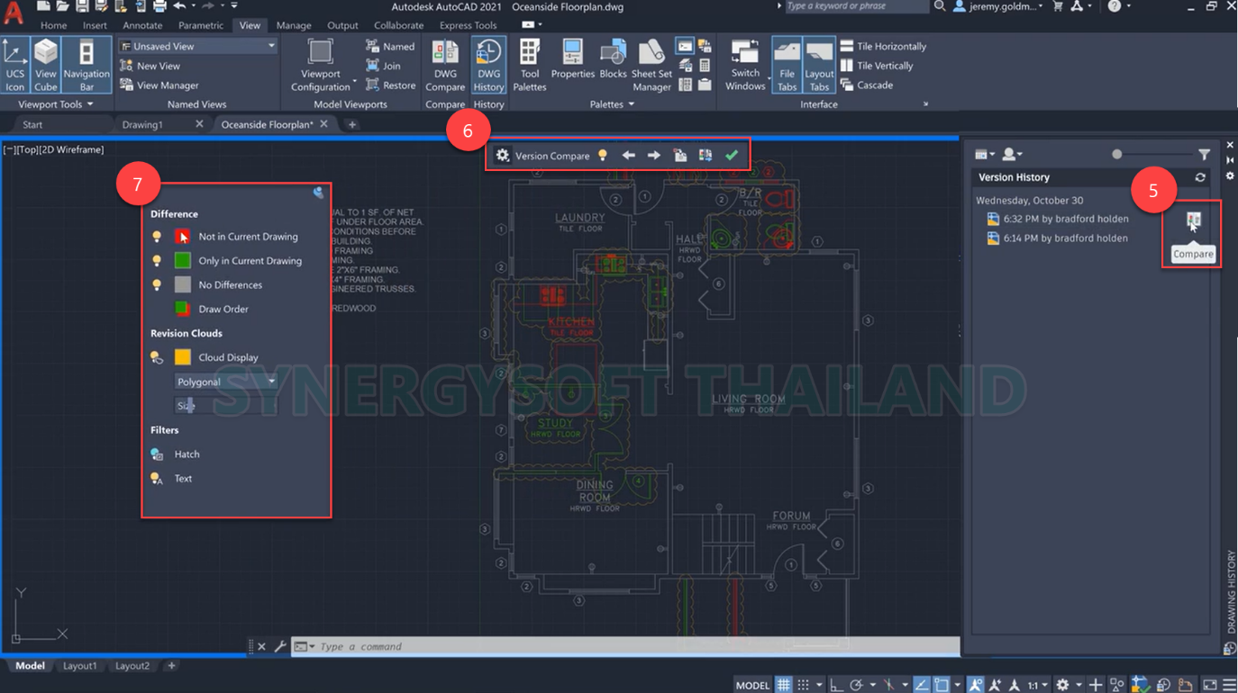Synergysoft AutoCAD 2021 Drawing History